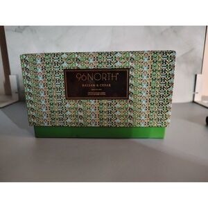 96 North‎ Balsam & Cedar Candle Green, Gold Trim, Premium Scented Home Fragrance